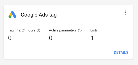 existing google remarketing tag