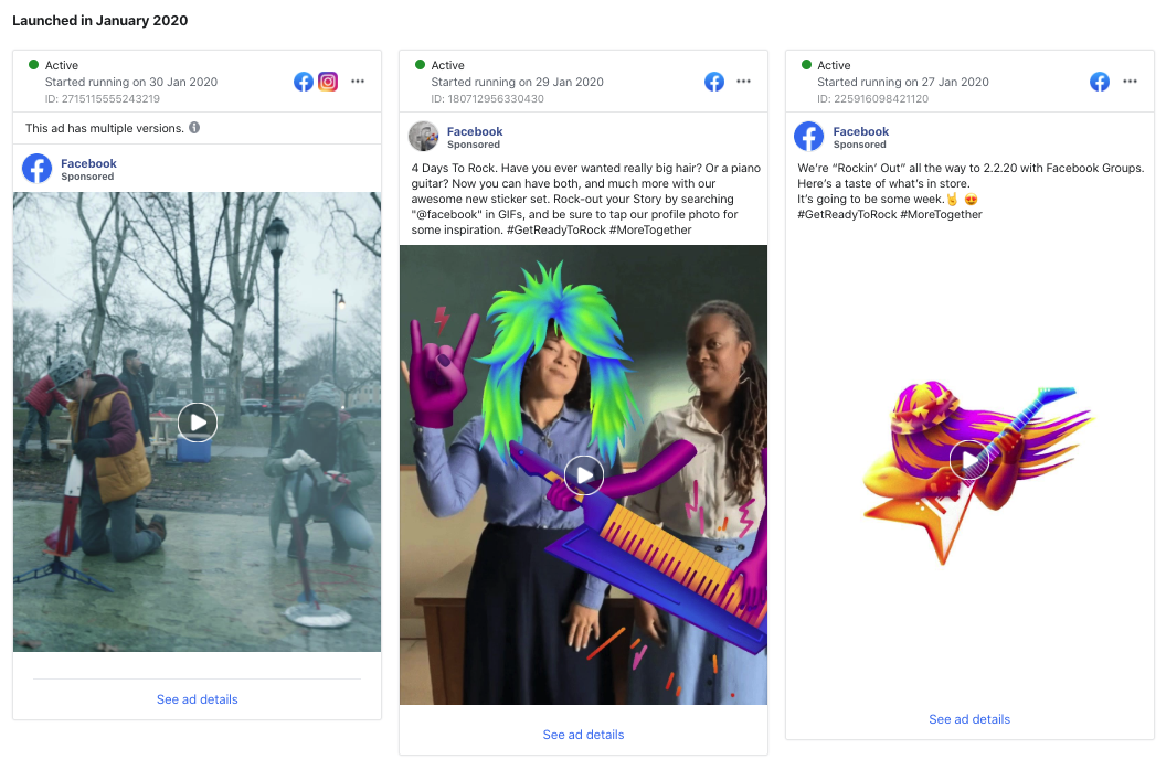 Facebook Ads Examples